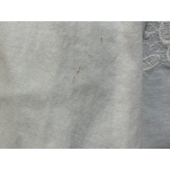 Lauren Ralph Lauren Women's M Top White Lace Sheer Cottage Core Long Sleeve - Picture 12 of 12